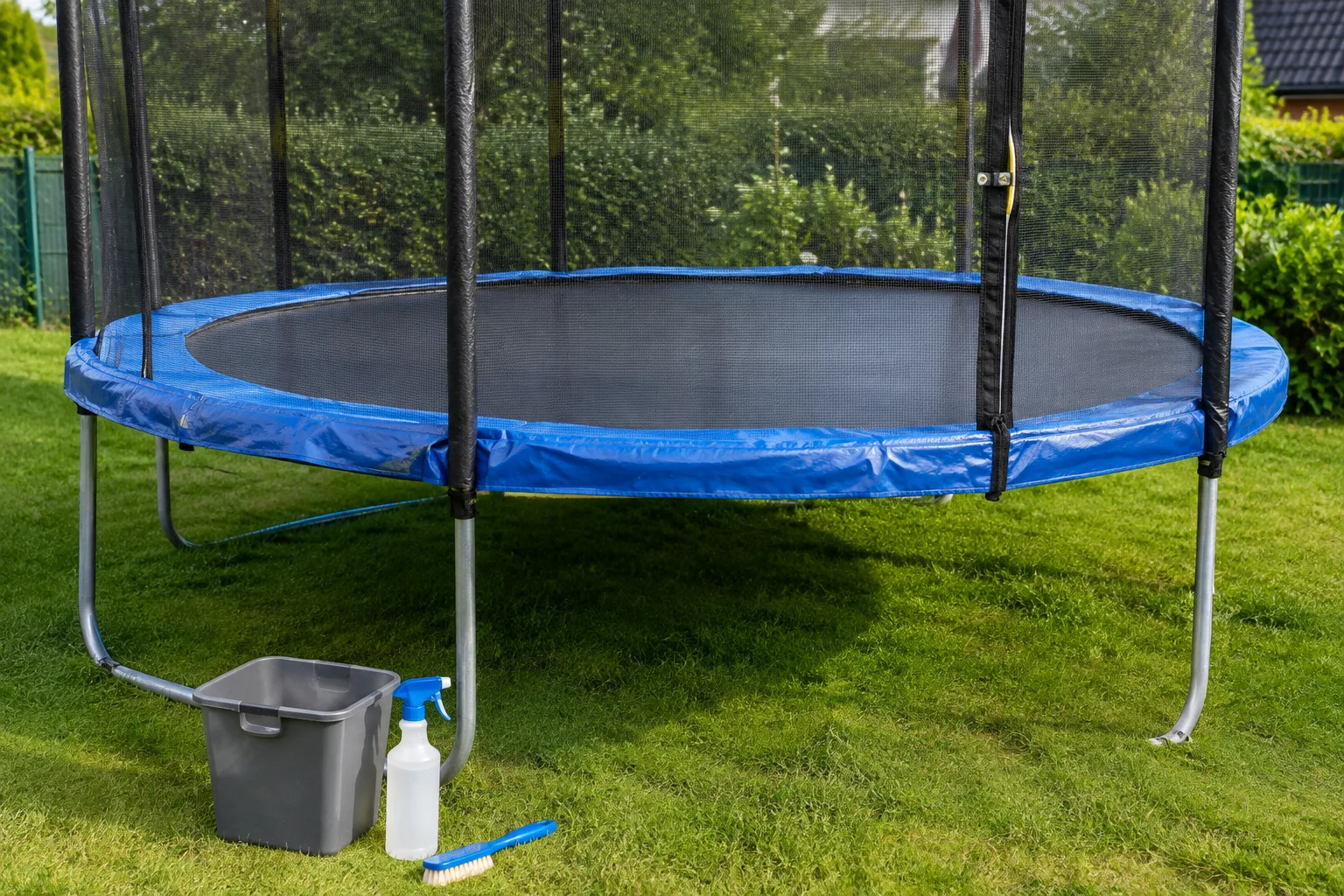 Trampolin pflegen und reinigen: Anleitung fuer eine lange Lebensdauer